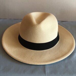 Pineapple & Star LARGE Paper/Straw Fedora Hat #F6